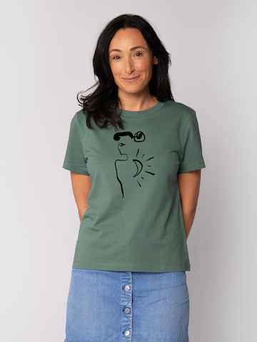 Watapparel Shirt 'Self Love' in Green: front