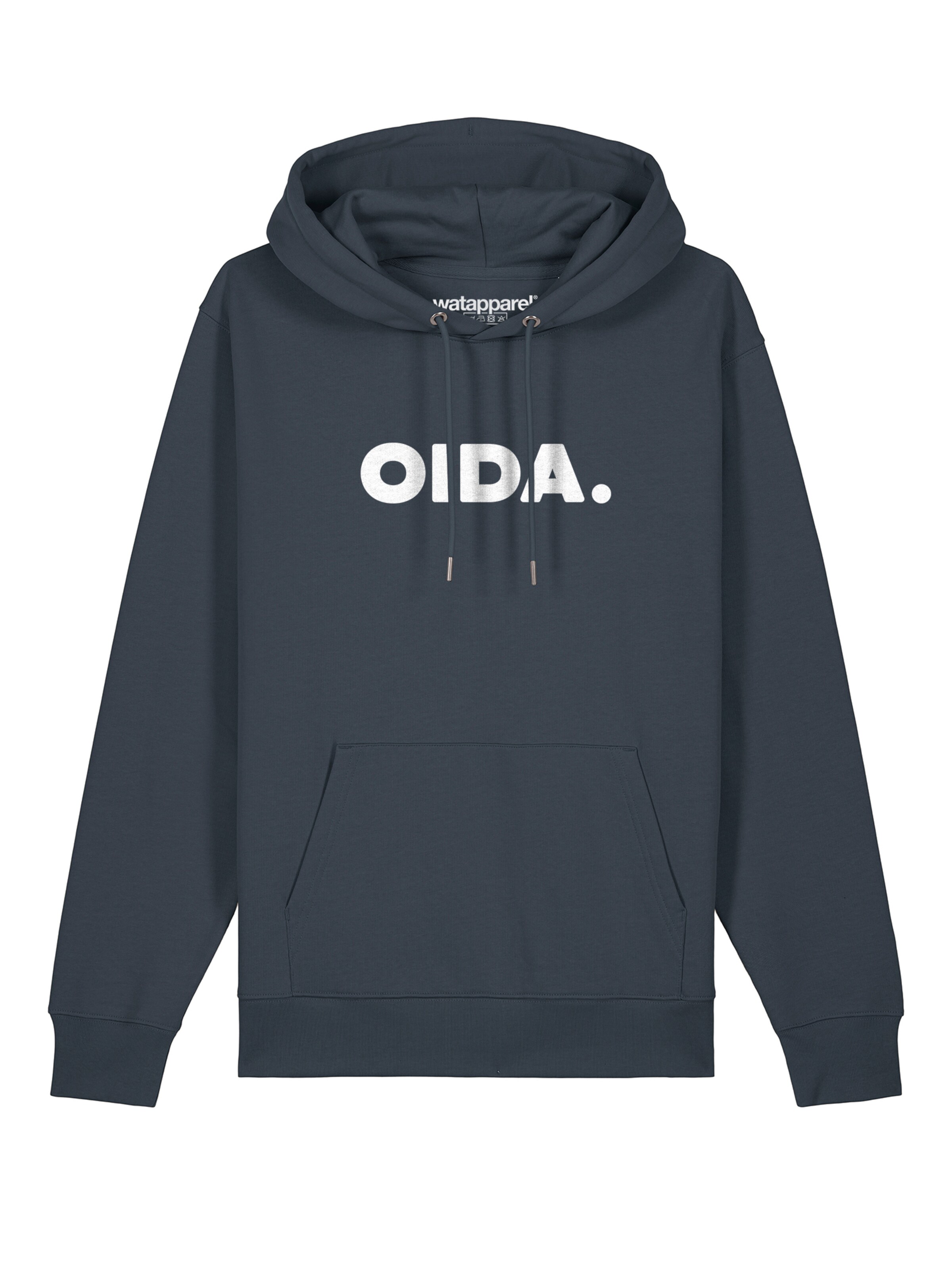 Watapparel Sweatshirt ' Oida ' in Grau: Vorderseite