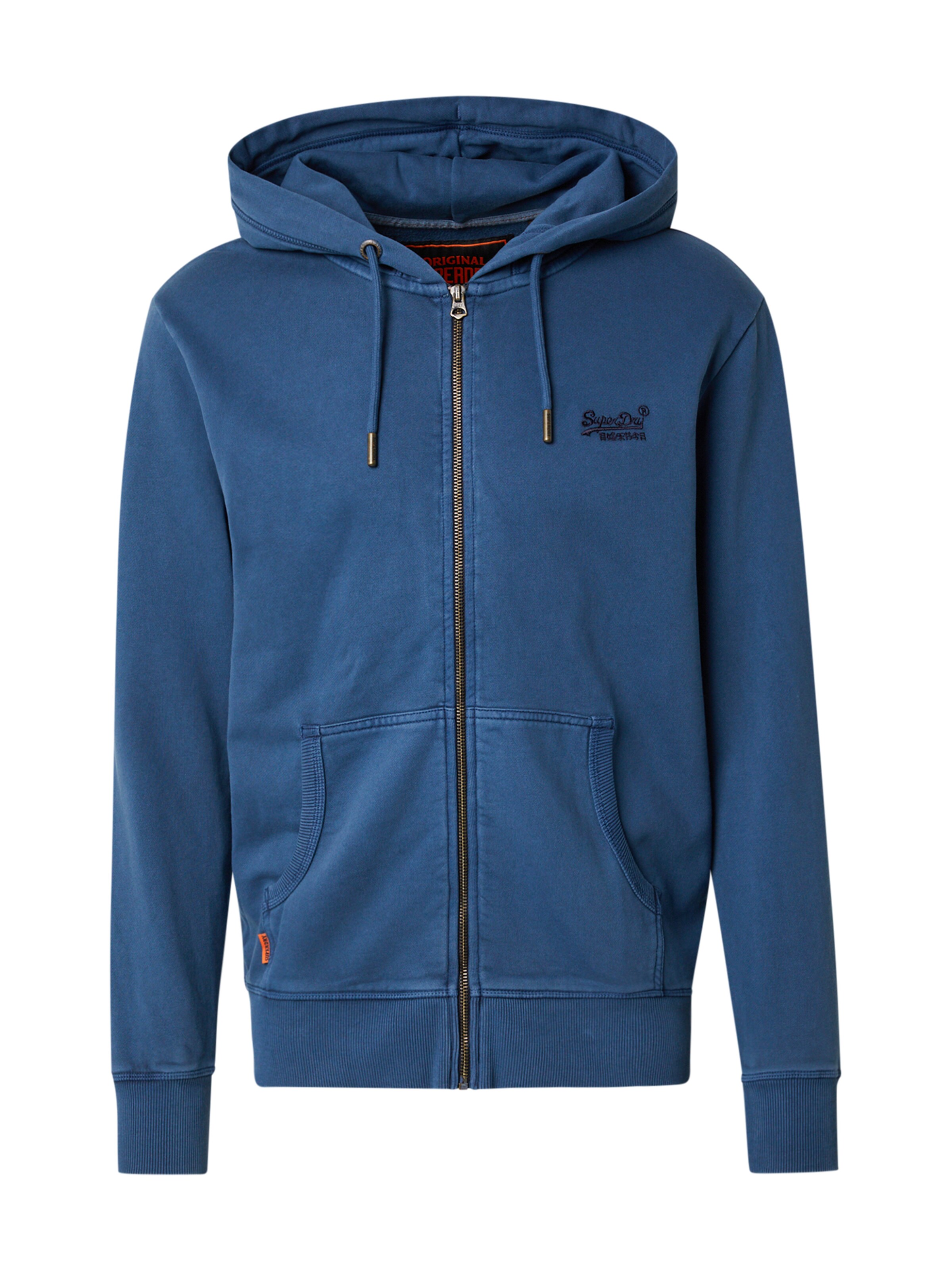 Veste de survêtement 'Essential' Superdry en bleu : devant