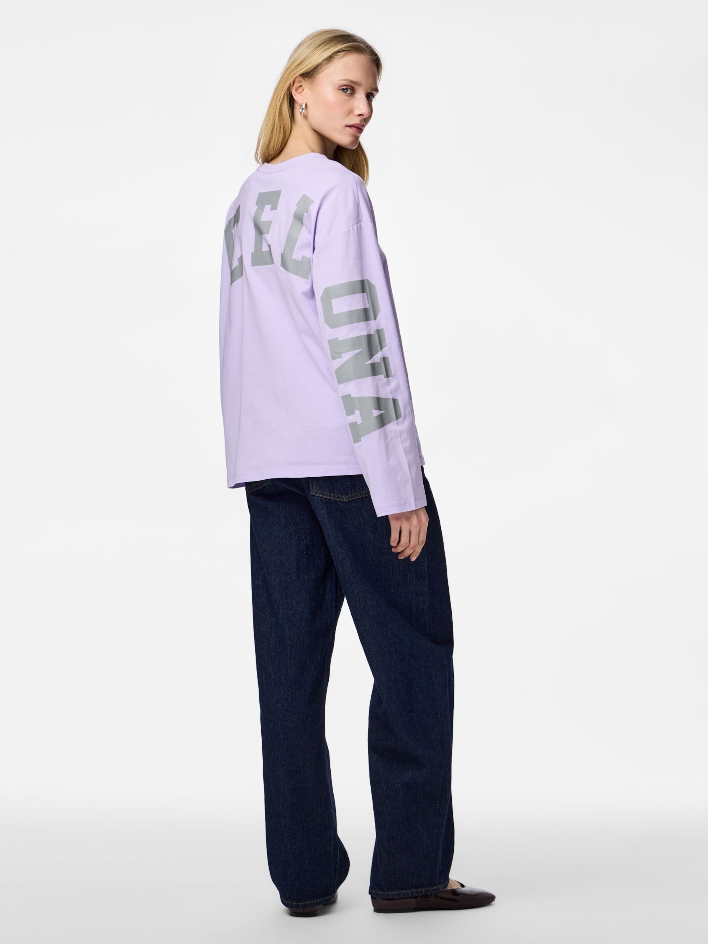 T-shirt ' Ria Fany ' PIECES en violet