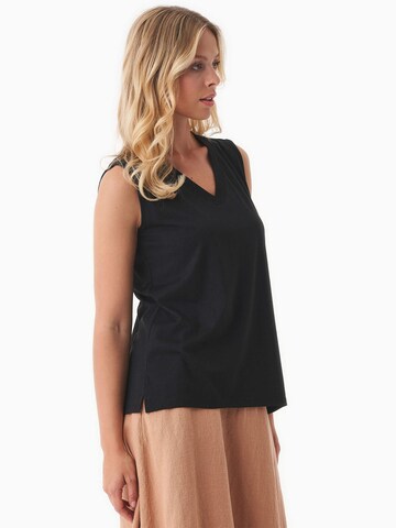 Organication Top in Schwarz