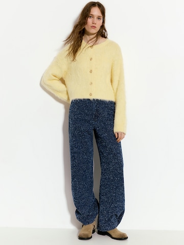 Pull&Bear Kardigan w kolorze żółty: przód