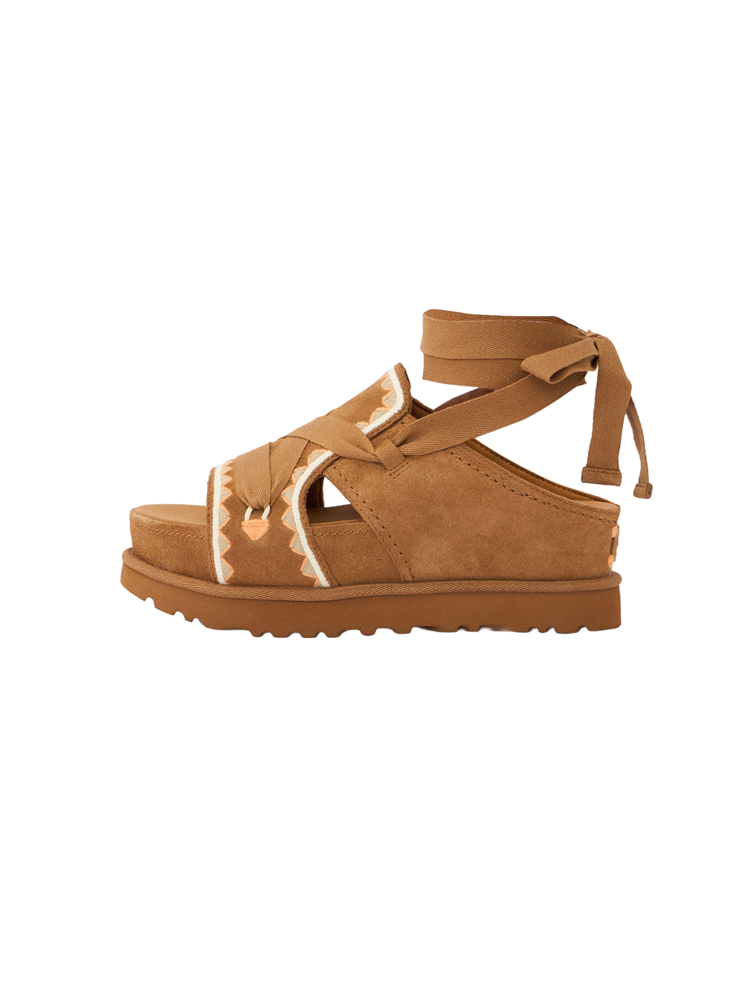 Sandale 'Goldenstar Hi Artistitch' de la UGG pe maro: față