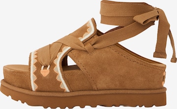 ruda UGG Sandalai 'Goldenstar Hi Artistitch': priekis