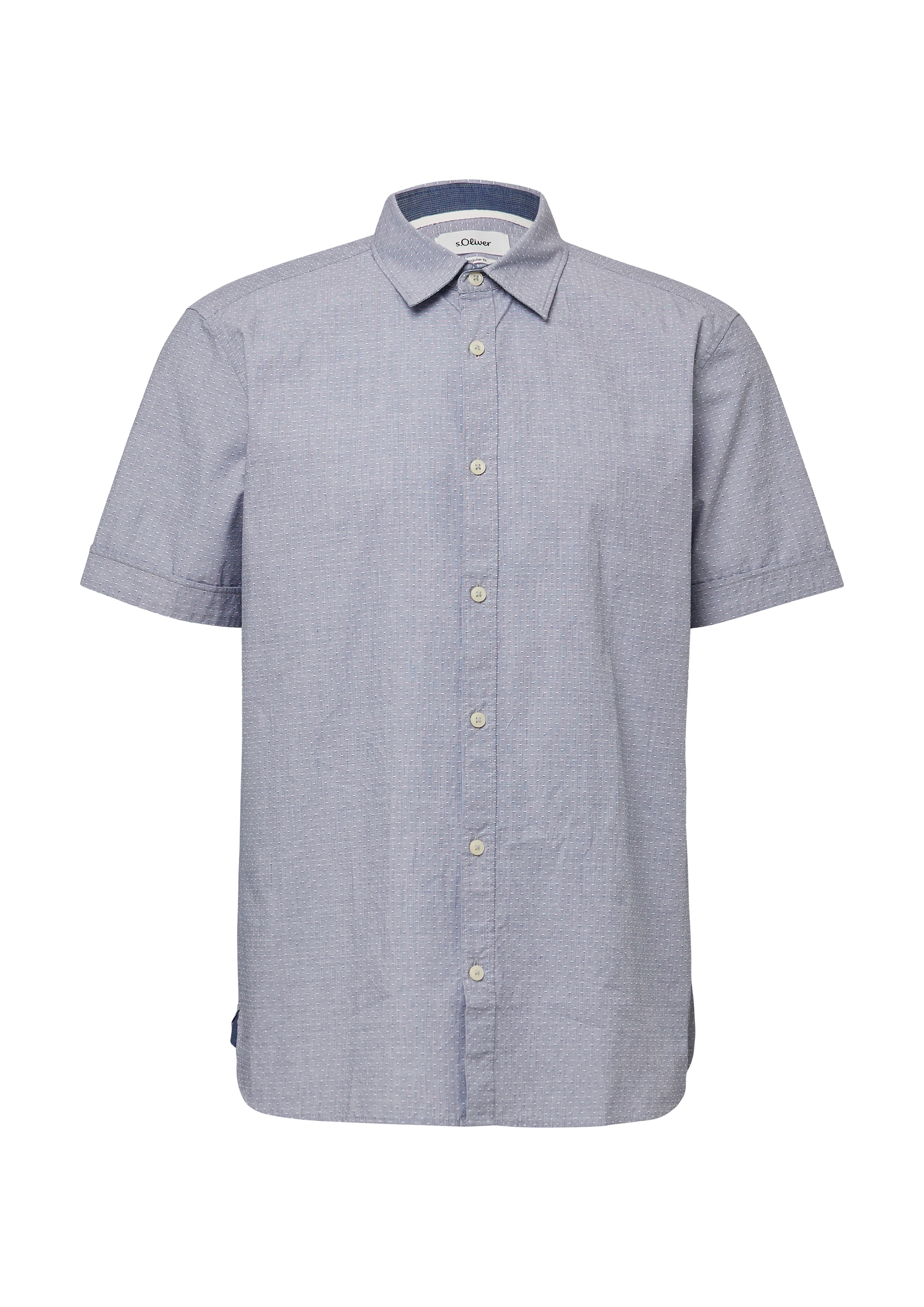 s.Oliver Button Up Shirt in Blue: front
