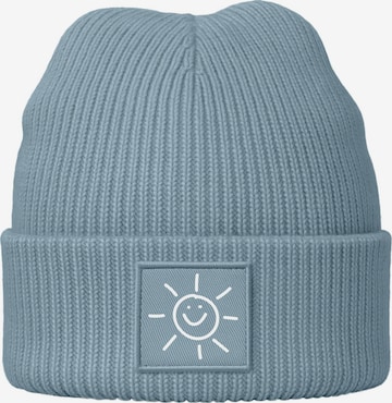 Neverless Beanie 'Sonne' in Blue: front
