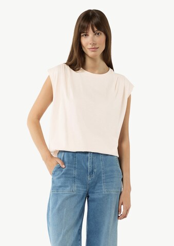 T-shirt comma casual identity en orange : devant