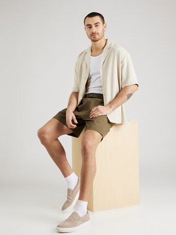 TRAPP Comfort fit Button Up Shirt 'Mika' in Beige