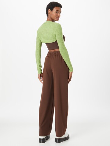 ONLY Wide Leg Hose 'SANIA' in Braun