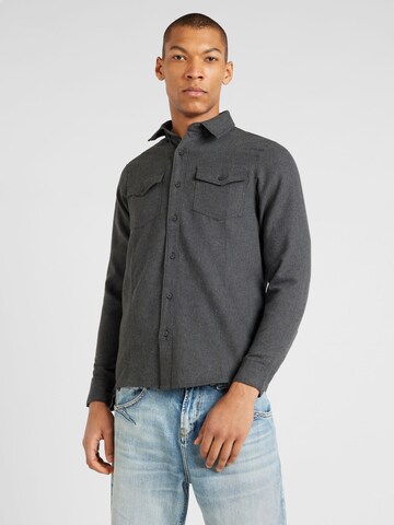 Coupe regular Chemise BURTON MENSWEAR LONDON en gris : devant