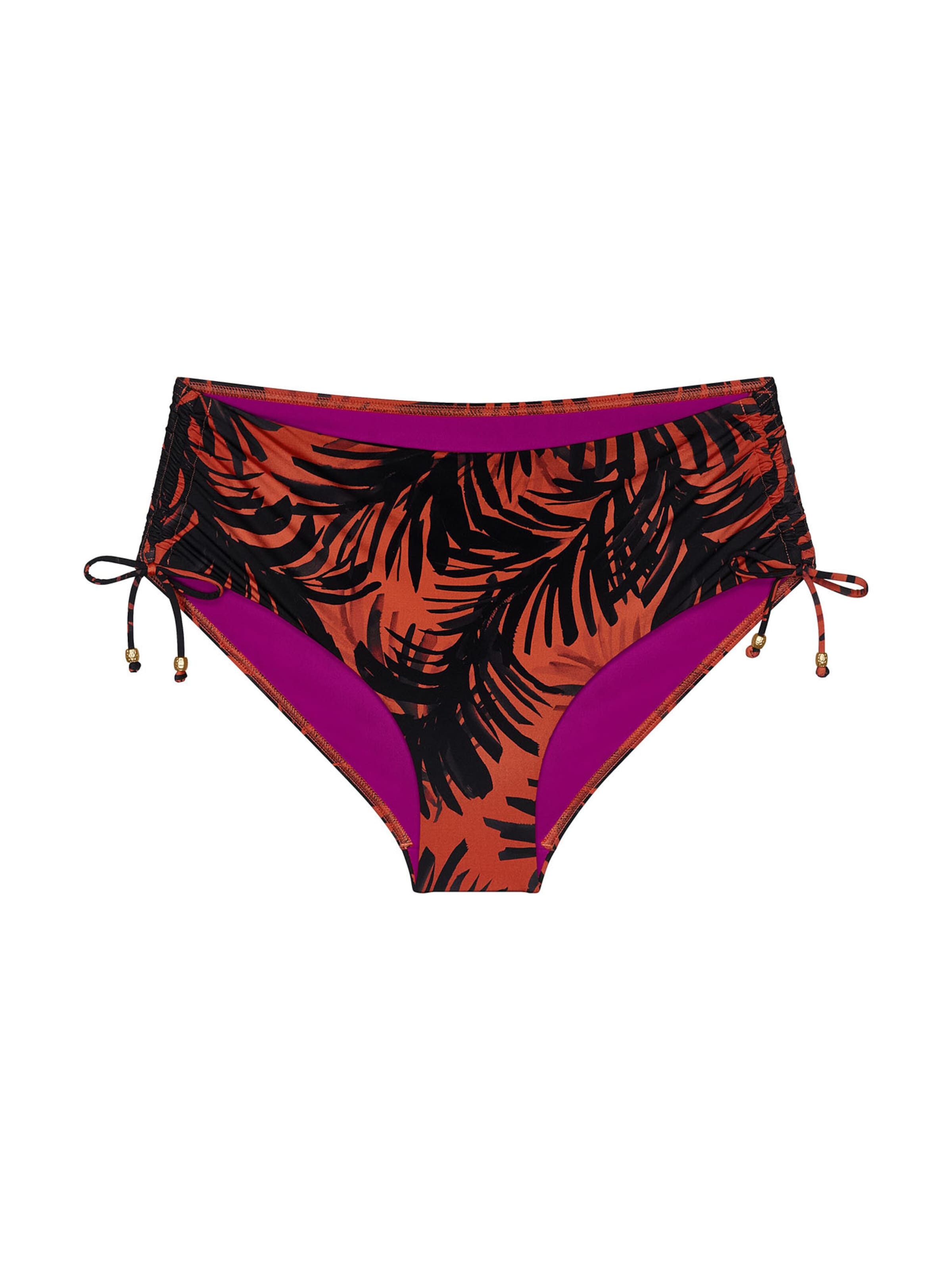 TRIUMPH Bikini bottom ' Red Label Summer Palm ' in Brown: front