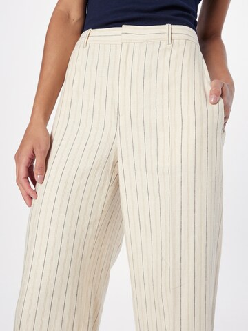 Wide Leg Pantalon à plis 'LARABETH' Lauren Ralph Lauren en beige
