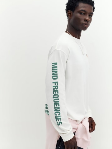Pull&Bear Shirt 'STWD' in Weiß