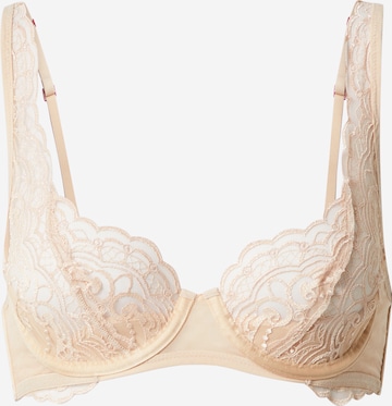 Balconnet Soutien-gorge Scandale éco-lingerie en beige : devant