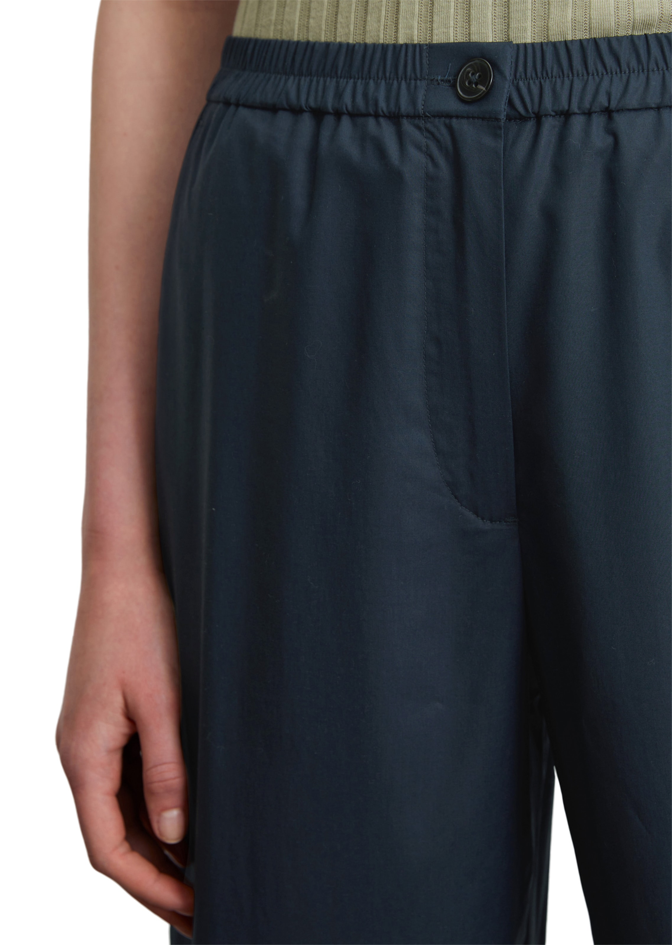 Marc O'Polo Loosefit Broek in Blauw