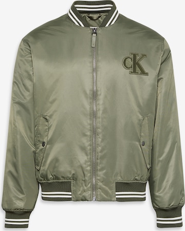 Calvin Klein JeansPrijelazna jakna 'TIPPED HERO' - zelena boja: prednji dio