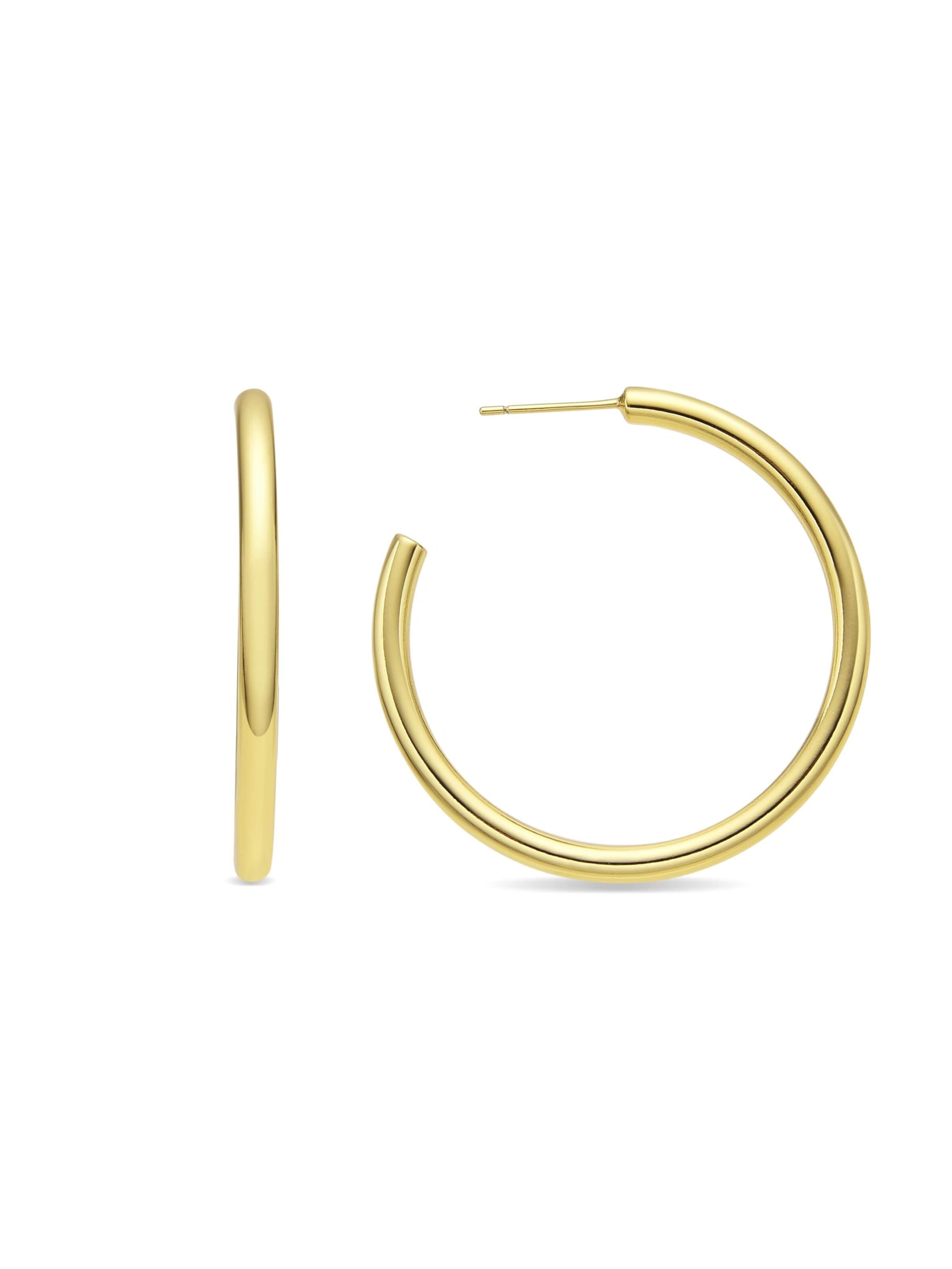 Luxenter Earrings 'Polur' in Gold: front