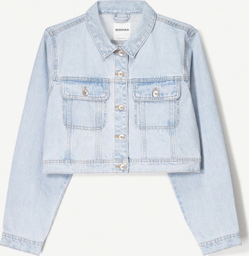Bershka Välikausitakki värissä sininen: etupuoli