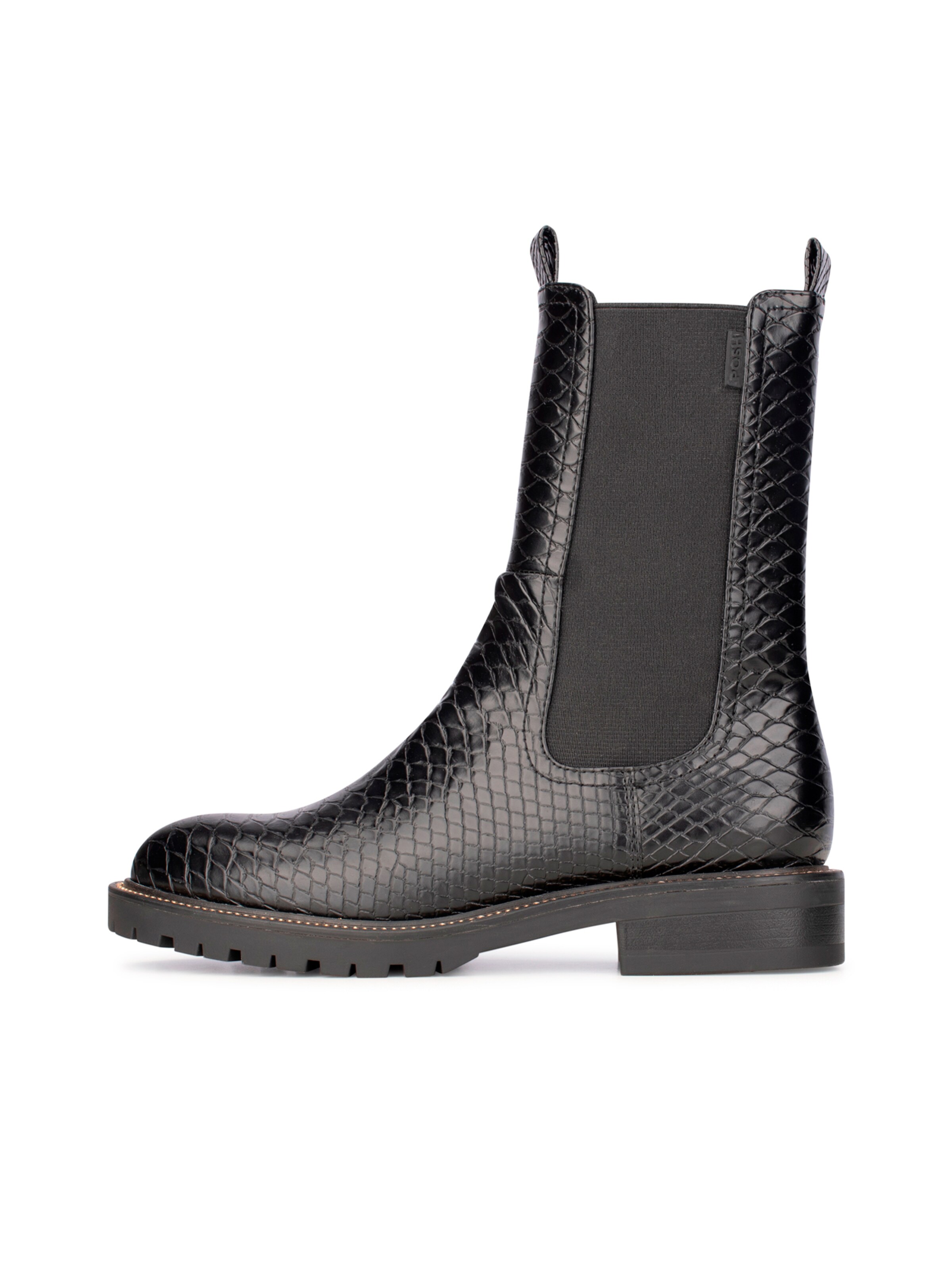 PS Poelman Boots 'LEA' in Schwarz: Vorderseite