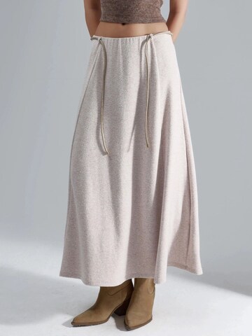 Busem Rok in Beige: voorkant