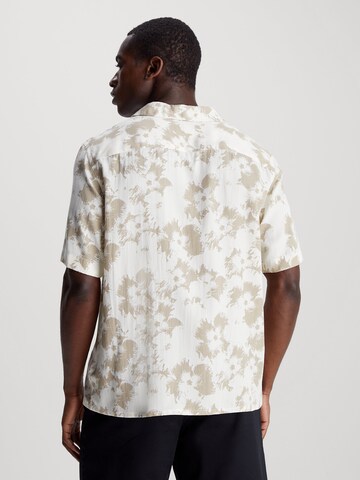 Calvin Klein Regular Fit Hemd in Beige