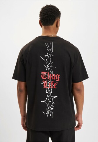 Thug Life Shirt 'Thug Life Atmosphere' in Black