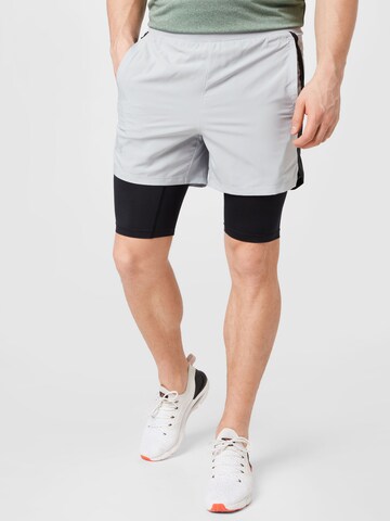 UNDER ARMOUR Regular Workout Pants 'Launch 5' in Grey: front