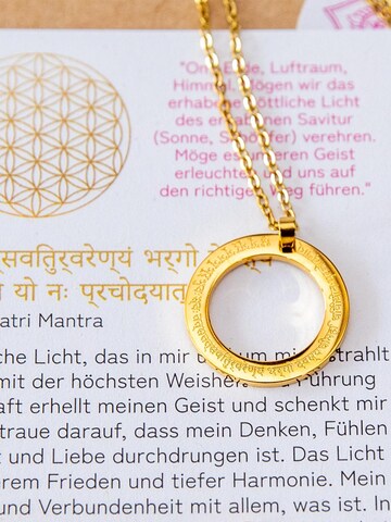 Divasya Necklace 'Gayatri Mantra' in Gold