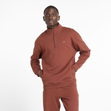 Veste en polaire fonctionnelle new balance en rouge : devant