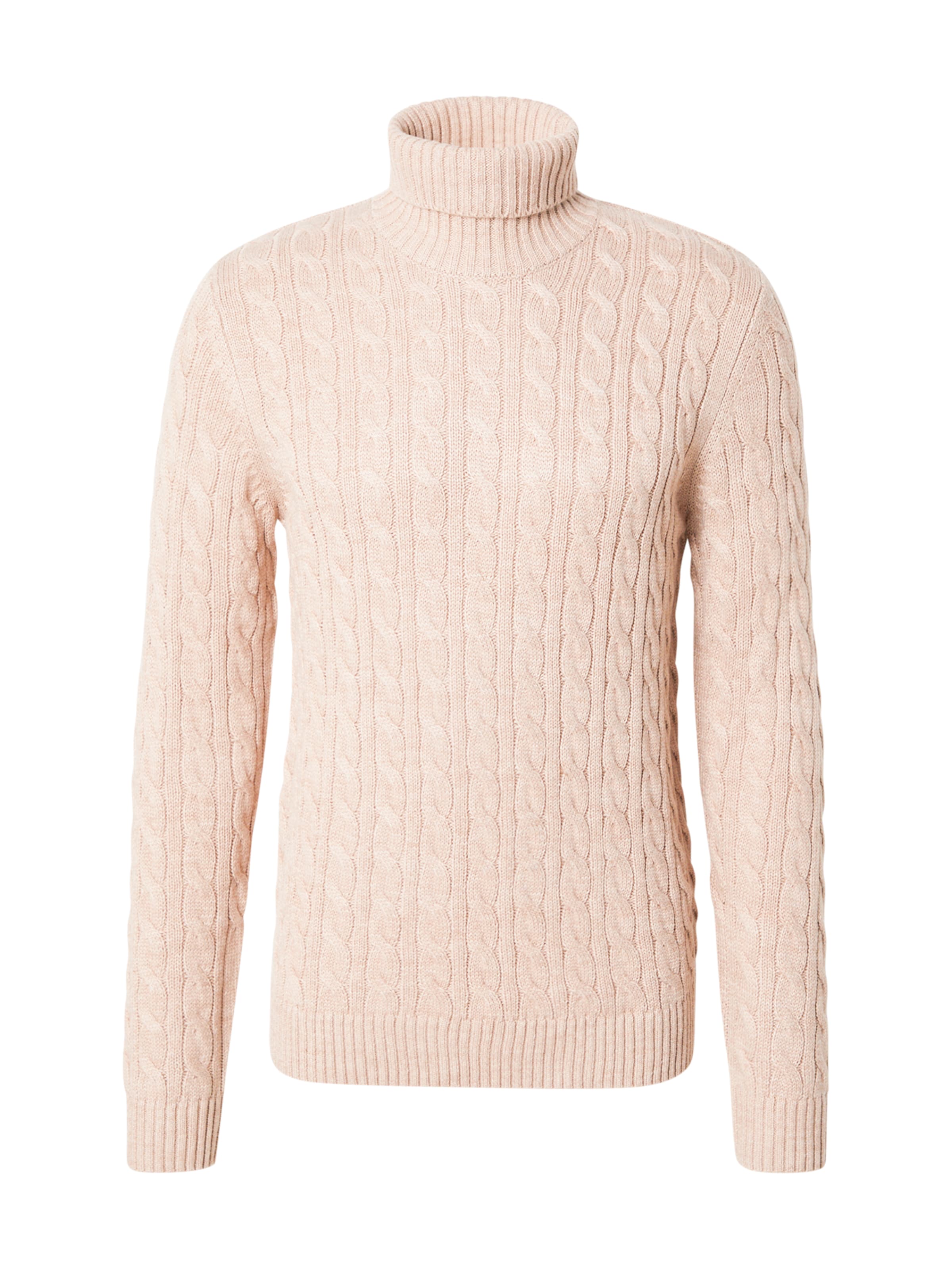 JACK & JONES Sweater 'BLUCRASH' in Beige: front