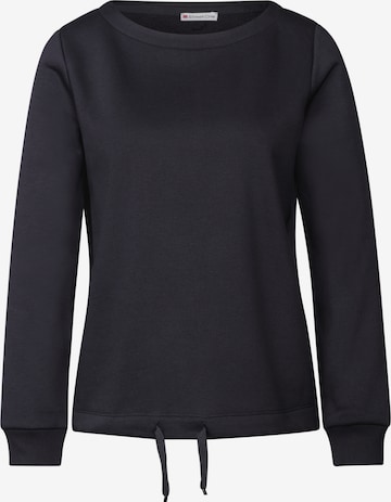 STREET ONE Sweatshirt in Blau: Vorderseite