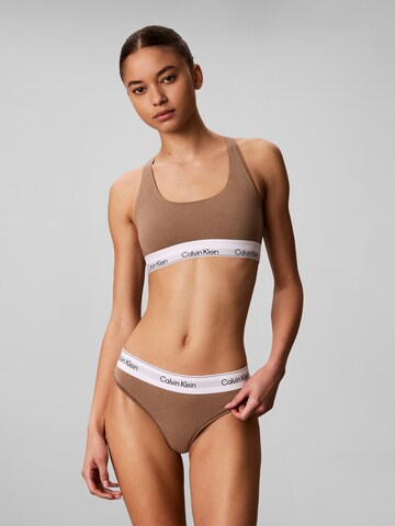 Calvin Klein Underwear String in Brown