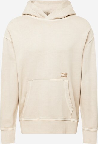 Sweat-shirt 'Essential' Tommy Jeans en beige : devant