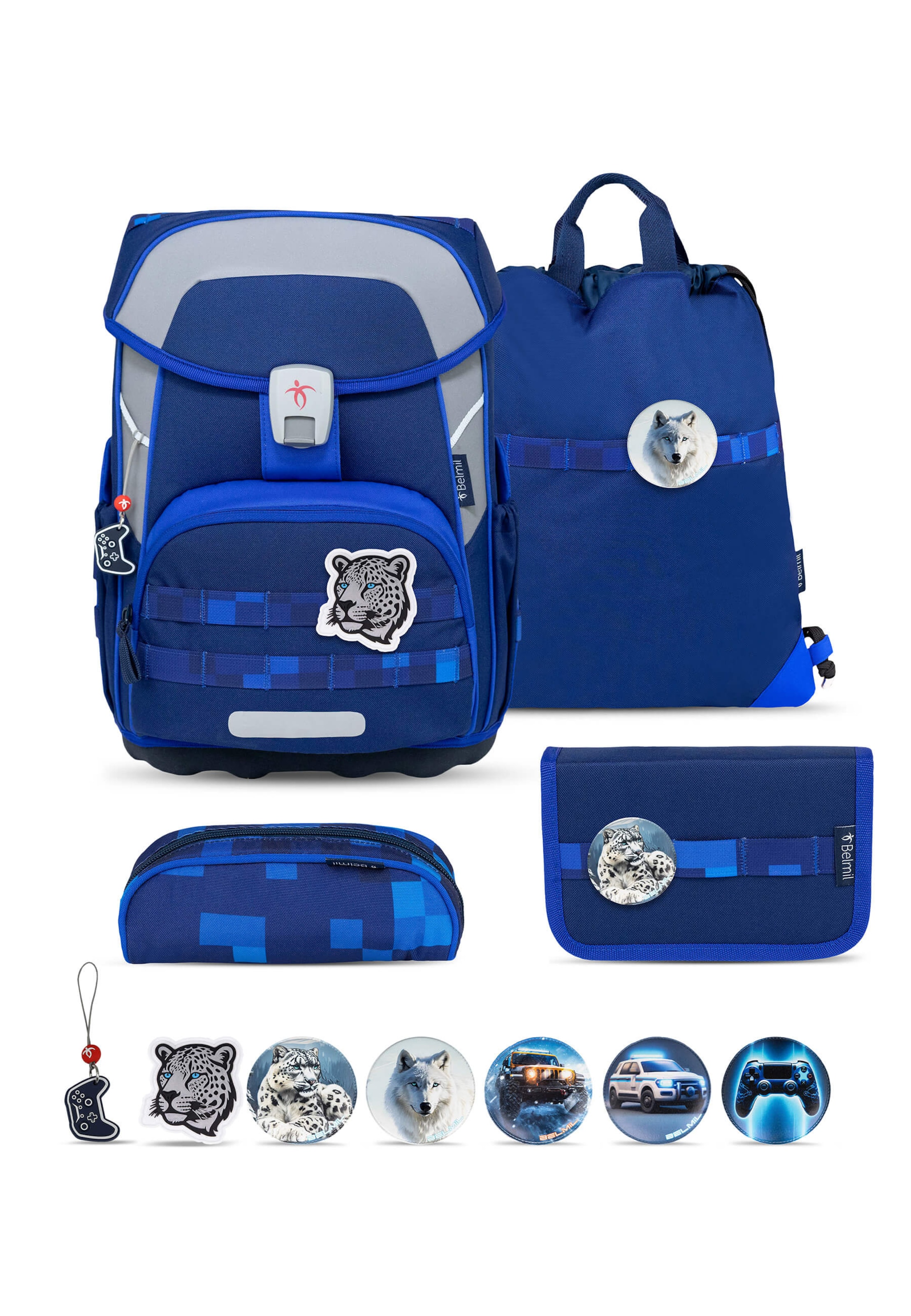 Belmil Backpack in Blue: front