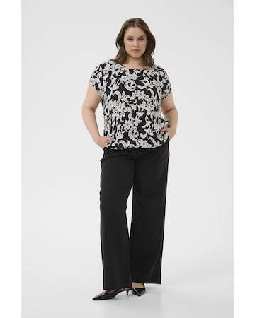 KAFFE CURVE Bluzka 'Cami' w kolorze czarny