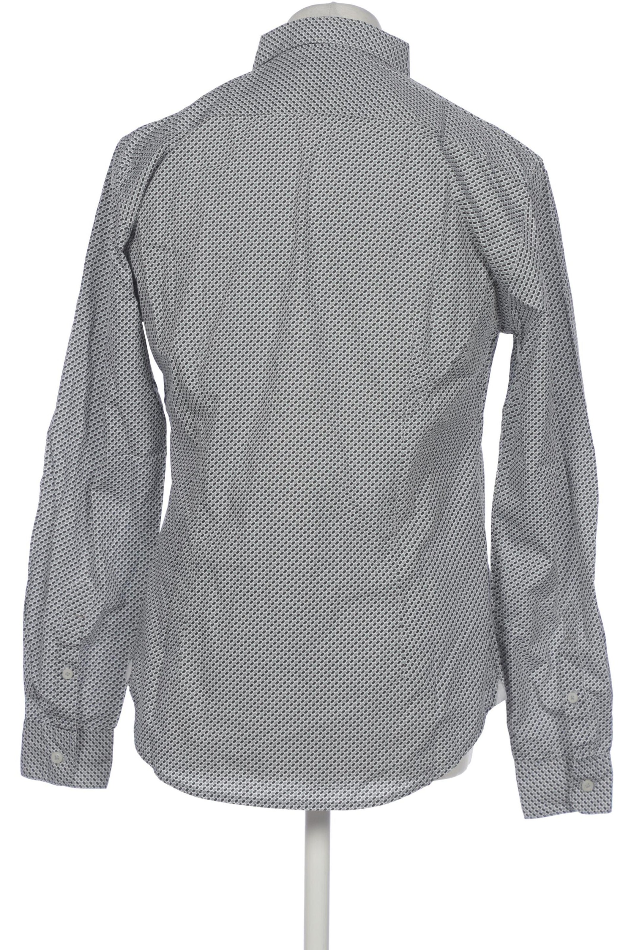 MANGO Button Up Shirt in M in Grey