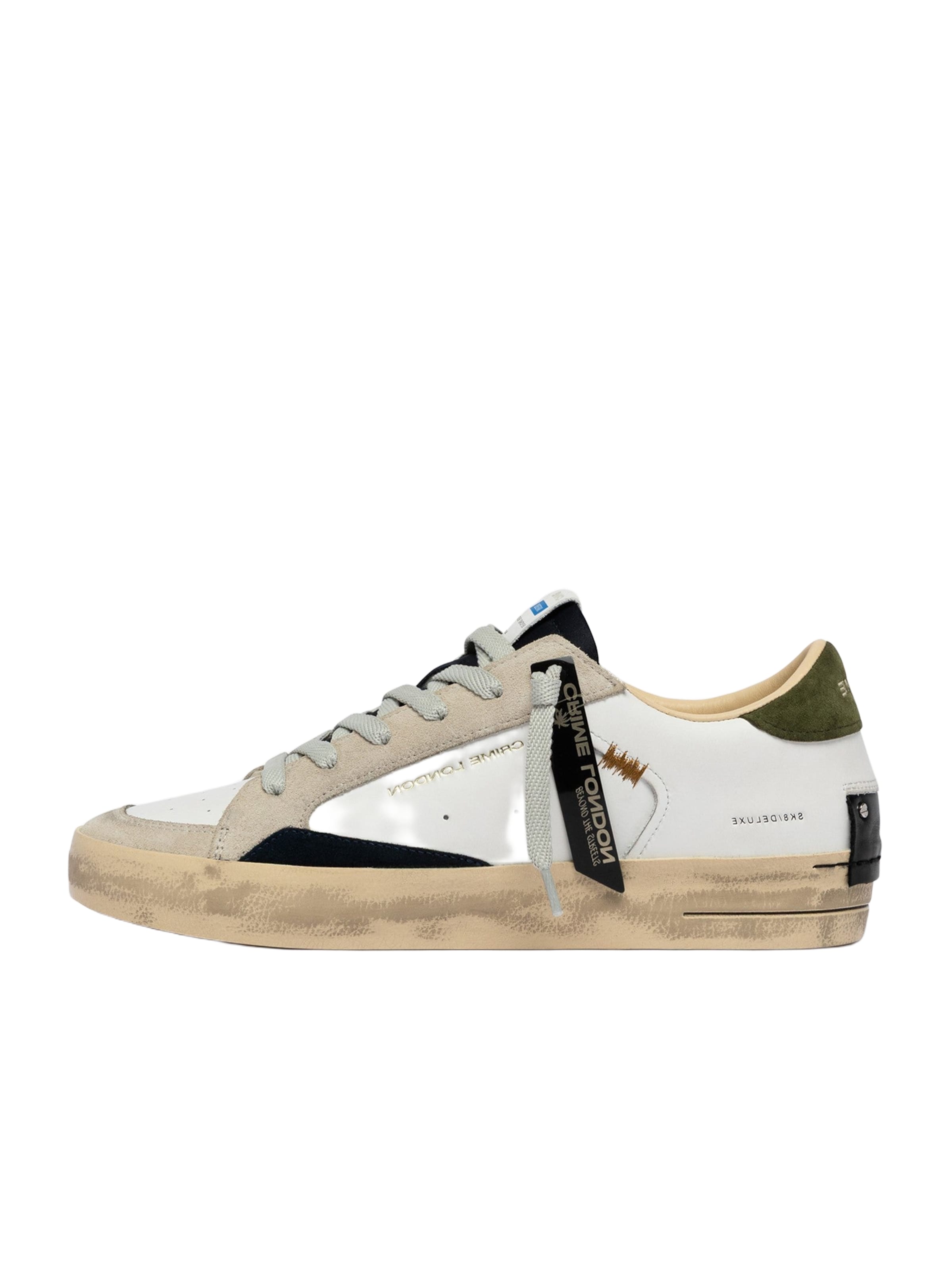Crime London Sneakers laag in Wit: voorkant