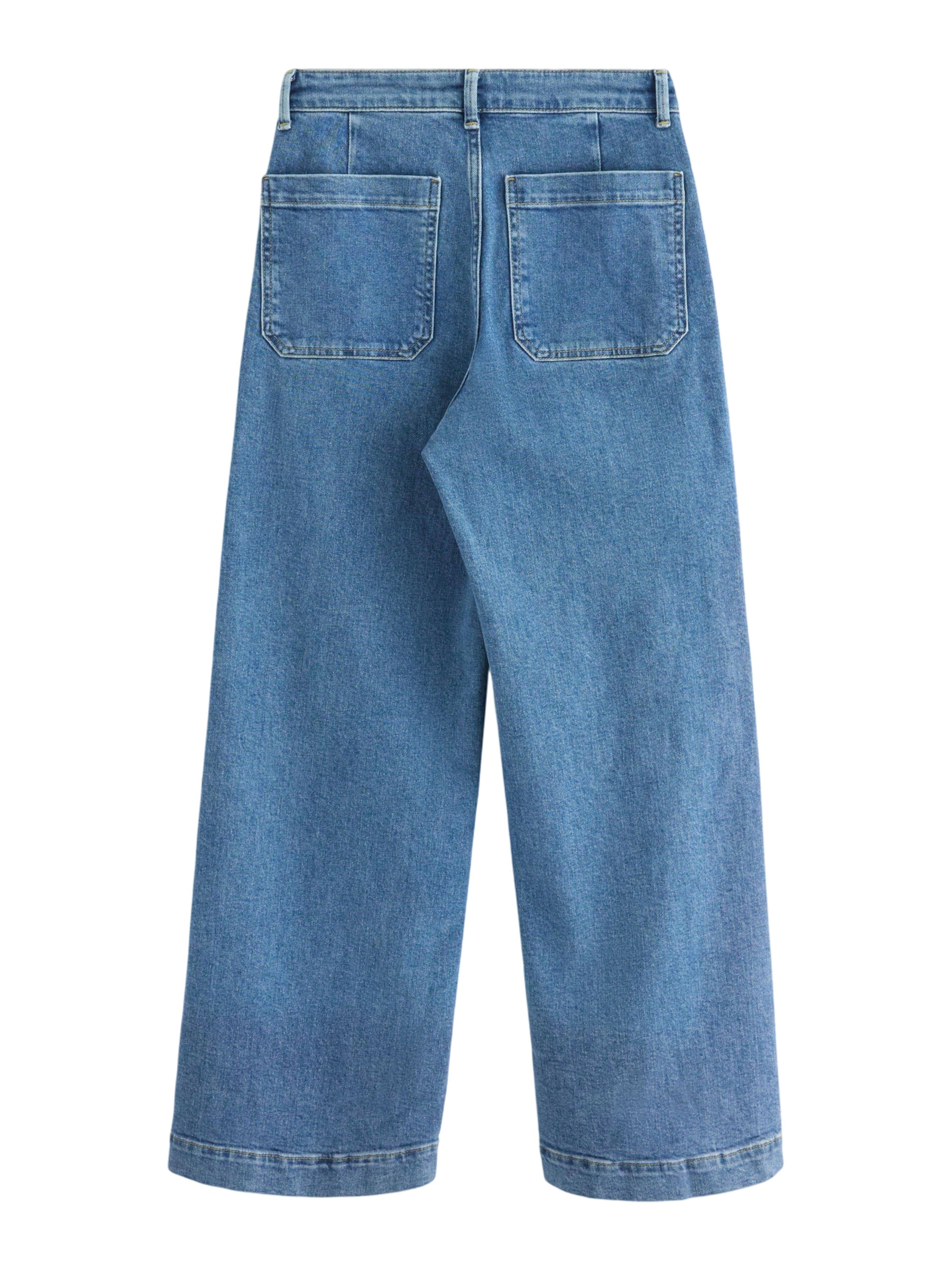 Lindex Широкий Джинсы в Синий