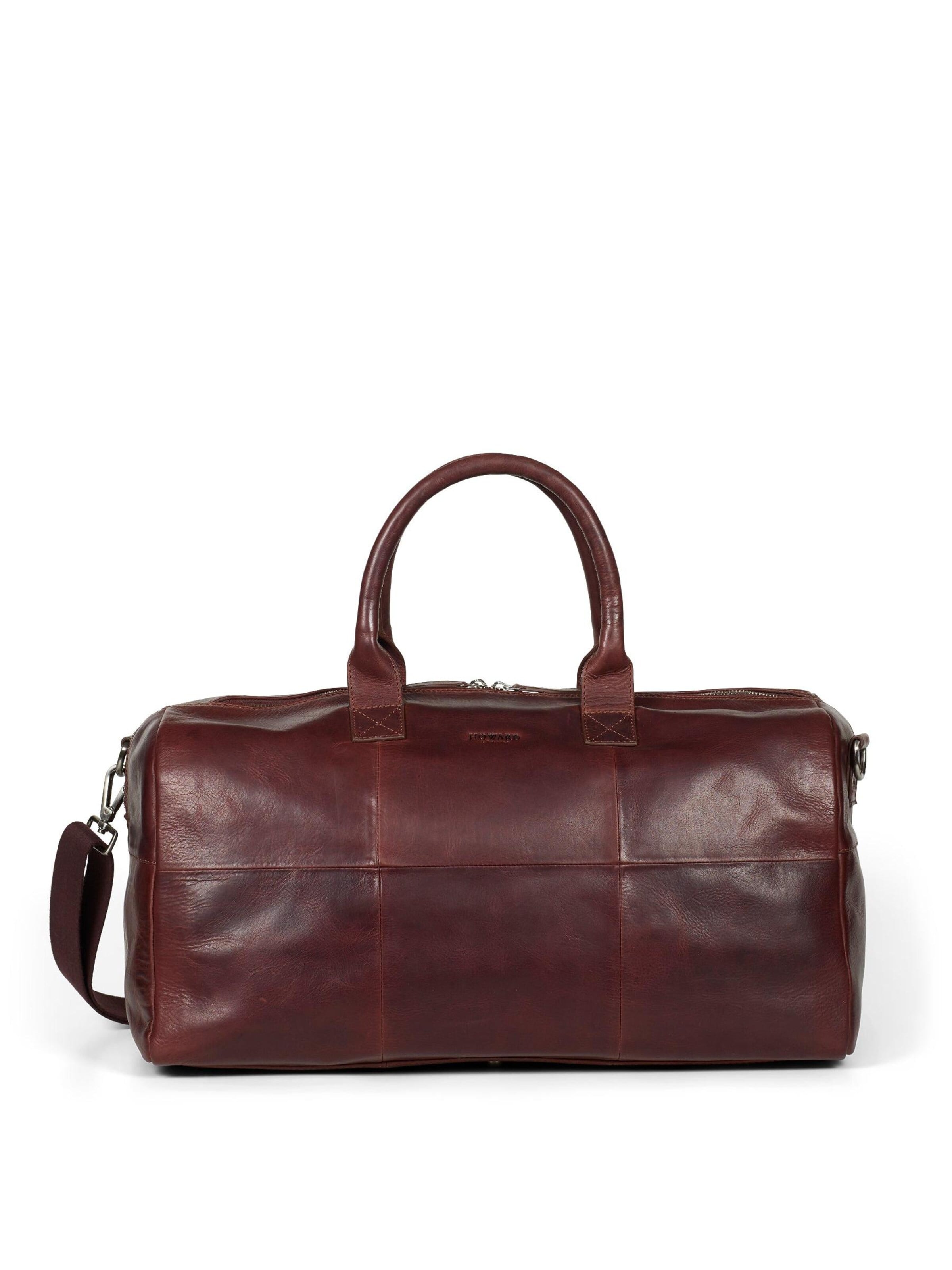 Howard London Weekendtas 'Weekend Bag Sam Brown' in Bruin: voorkant