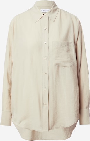 Calvin Klein Bluse i beige: forside