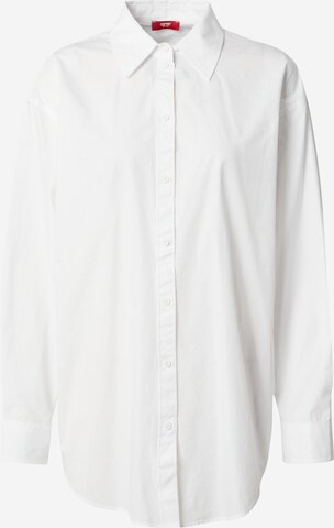 ESPRIT Blouse 'Poplin' in Wit: voorkant