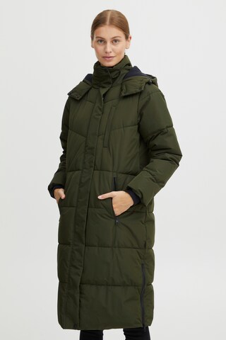 Oxmo Winter Coat 'Julie' in Green: front