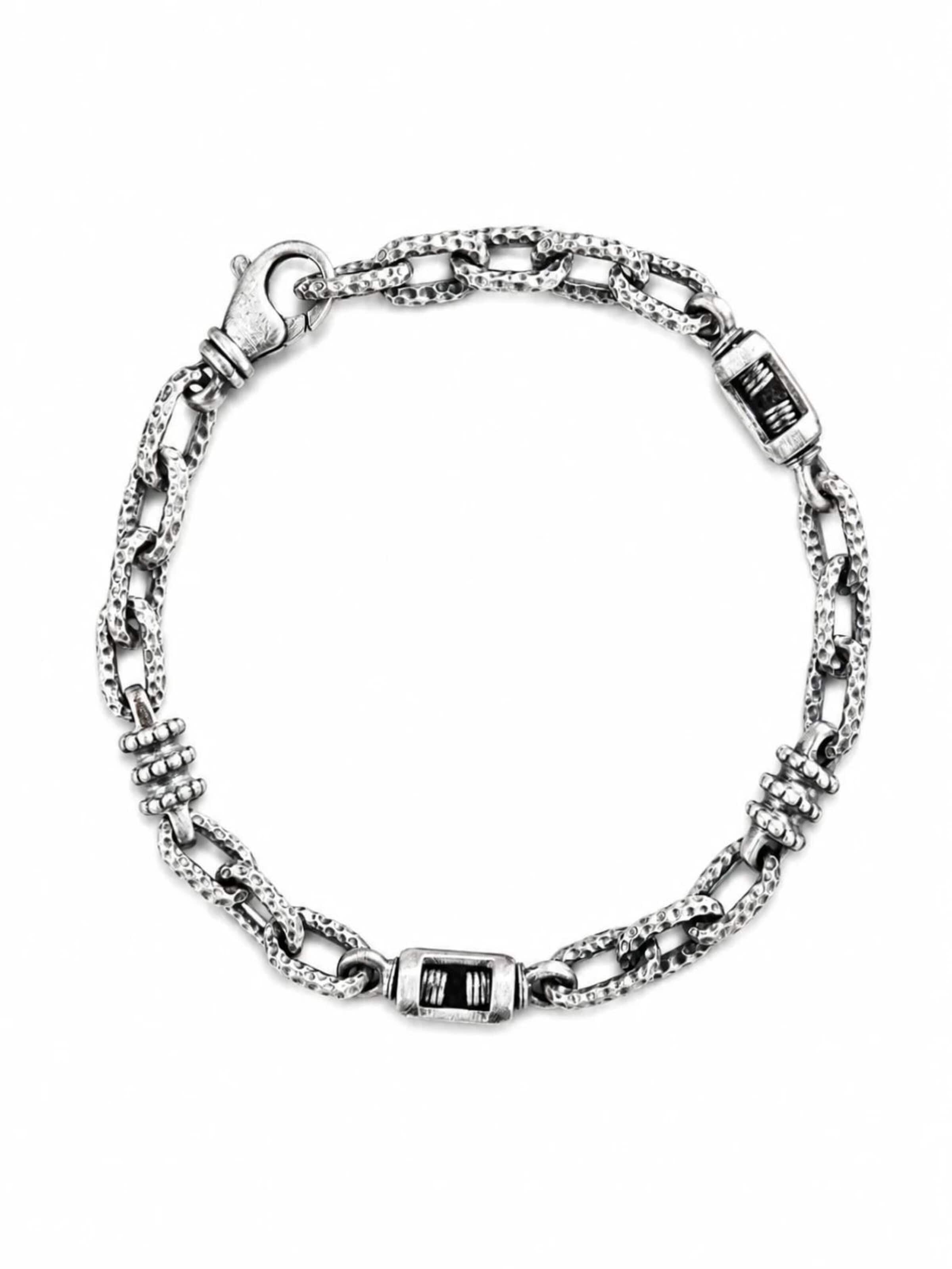 REYTEL Βραχιόλι 'FRAGMENT' σε ασημί: μπροστά