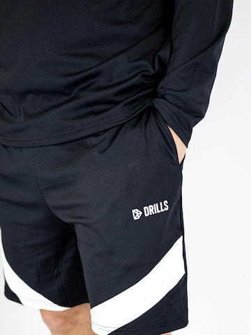 DRILLS Apparel Regular Sportbroek 'RECREATION Training-Shorts' in Zwart