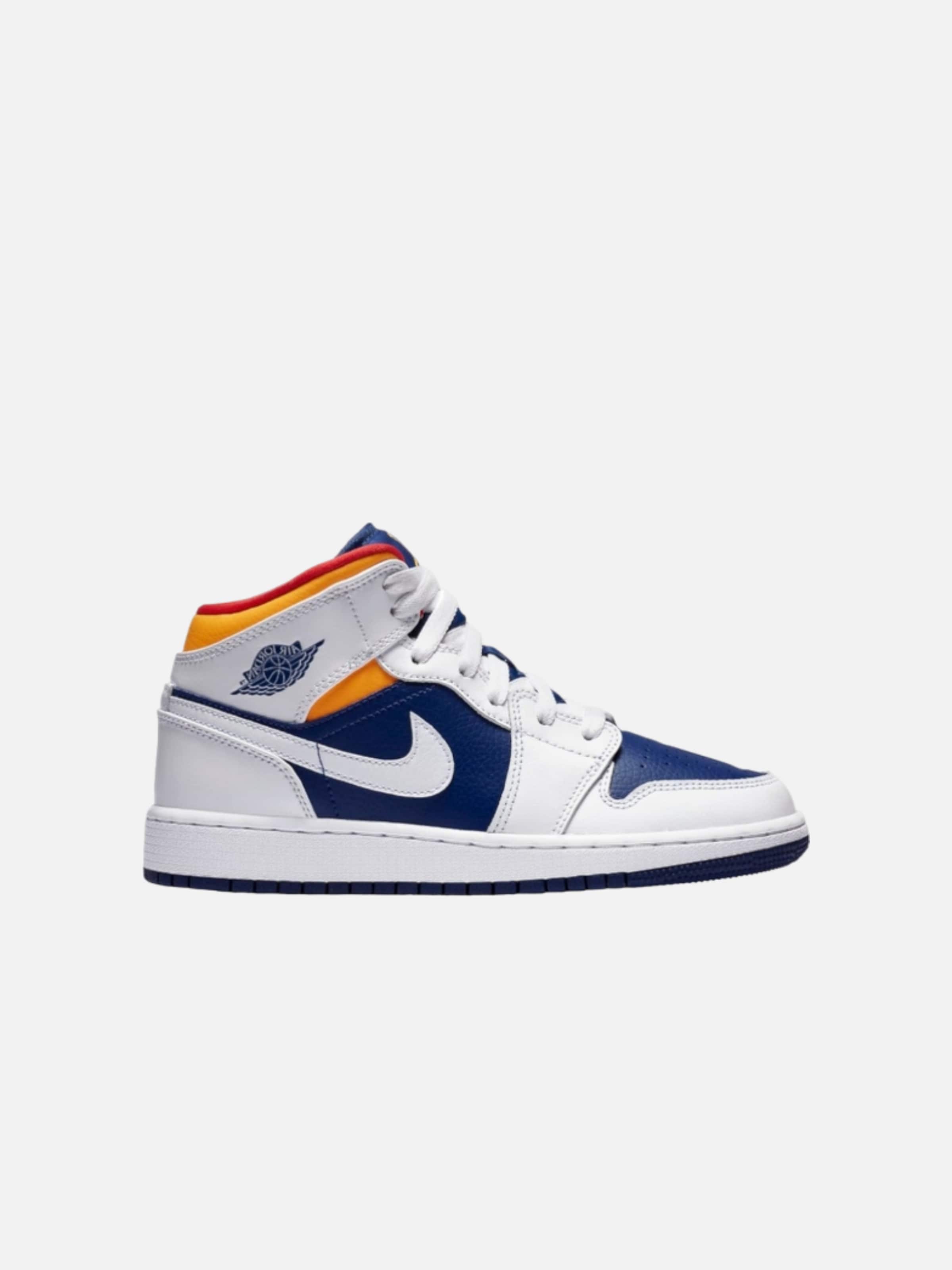 Sneaker alta 'Air 1' di Jordan in arancione: frontale