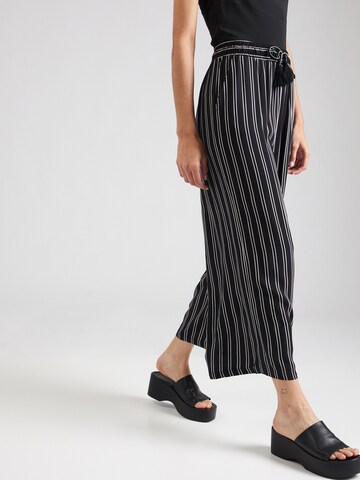 Sublevel Wide leg Broek in Zwart: voorkant