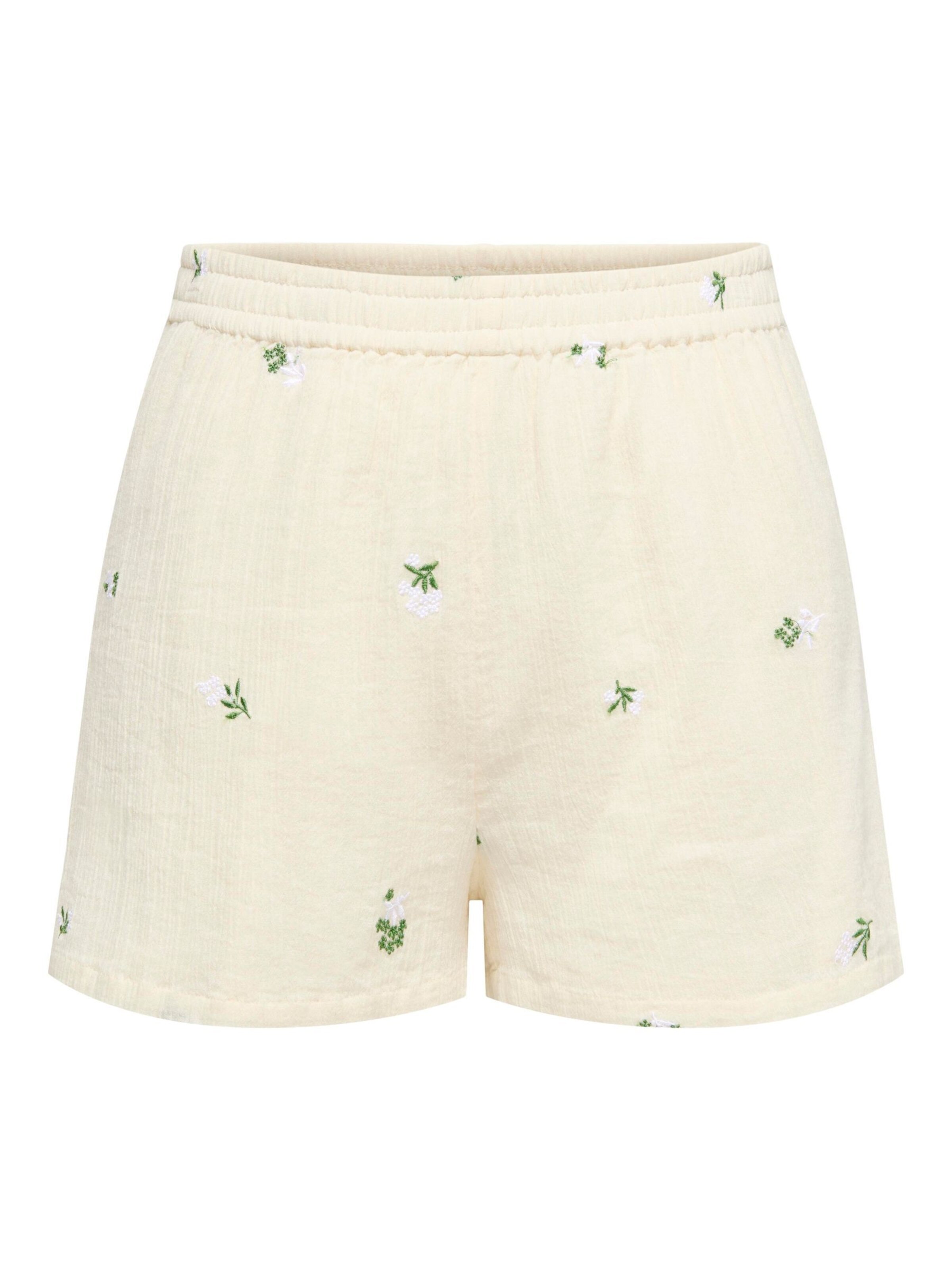 JDY Regular Pants 'JDYALBA' in White: front