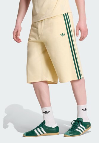 ADIDAS ORIGINALS - Loosefit Calças 'Firebird' em bege: frente