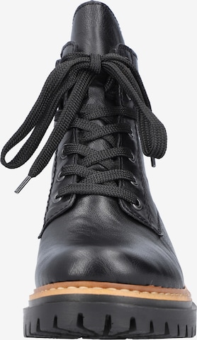 Rieker Lace-up bootie in Black