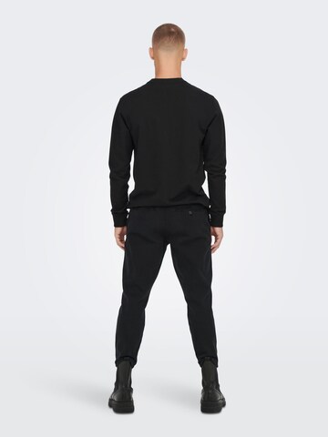 Only & Sons Sweatshirt 'ELON' in Black